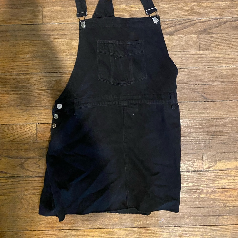 Mango Black Overall Dress